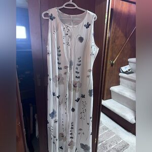 Floral Sleeveless Maxi Dress pantsuit elegant XXL